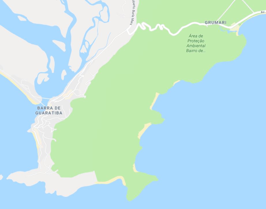 mapa barra de guaratiba grumari