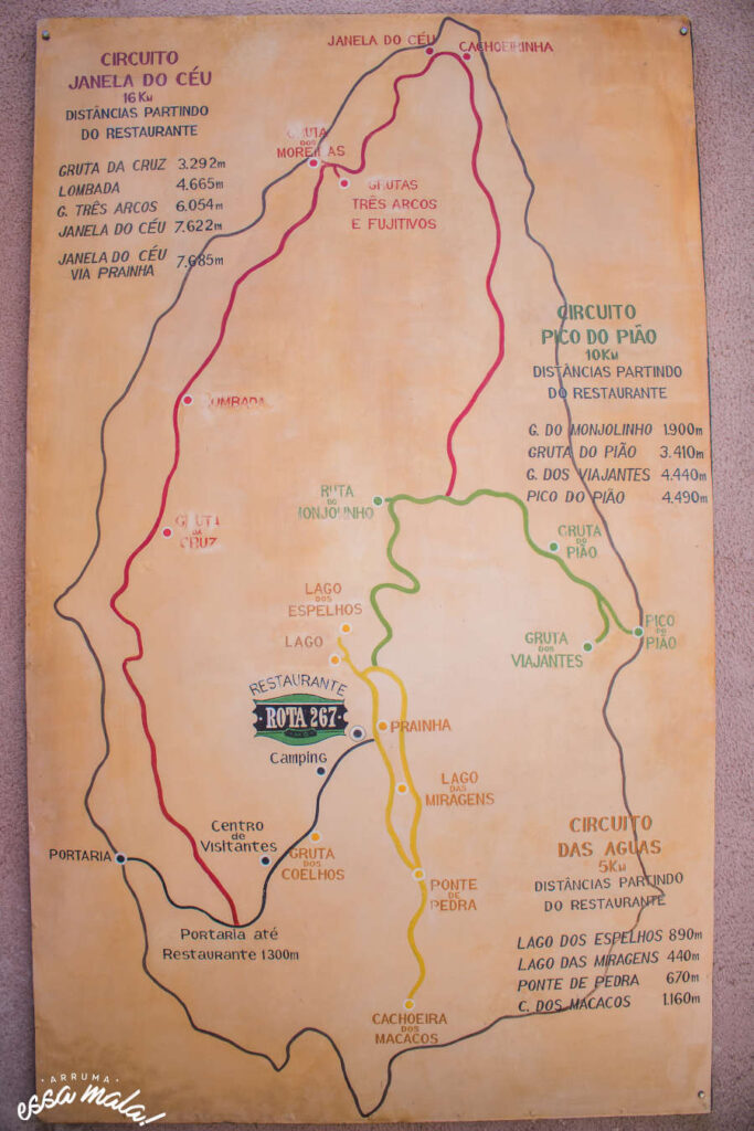 mapa parque estadual do ibitipoca