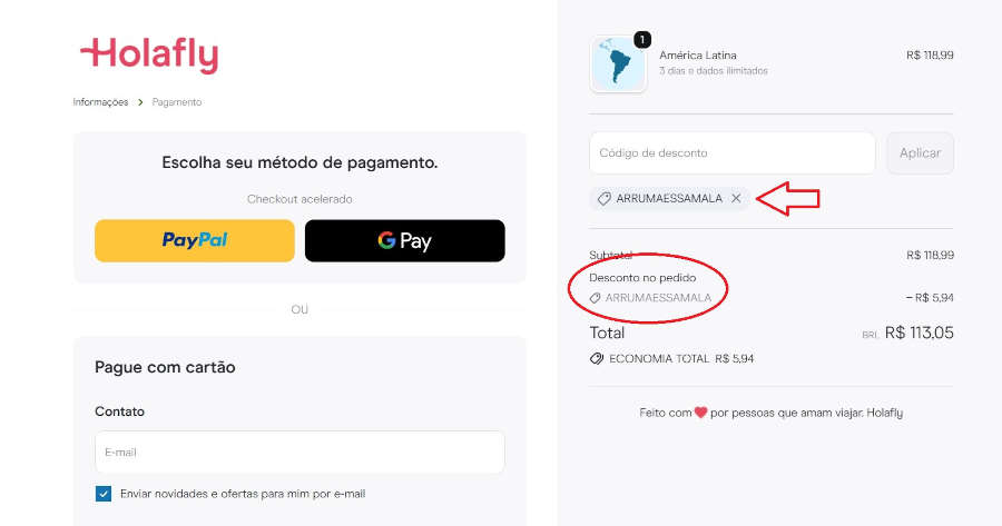 cupom desconto holafly